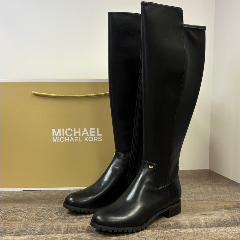 🖤 Michael Michael Kors Britt Knee-High Boots – Black – Women’s US 7.5M – NIB